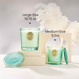 Bougie M&SENSE décore salon et bureau avec parfum durable.