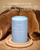 M&SENSE Bougie Minéraux Marins, emballage recyclable et matériau durable