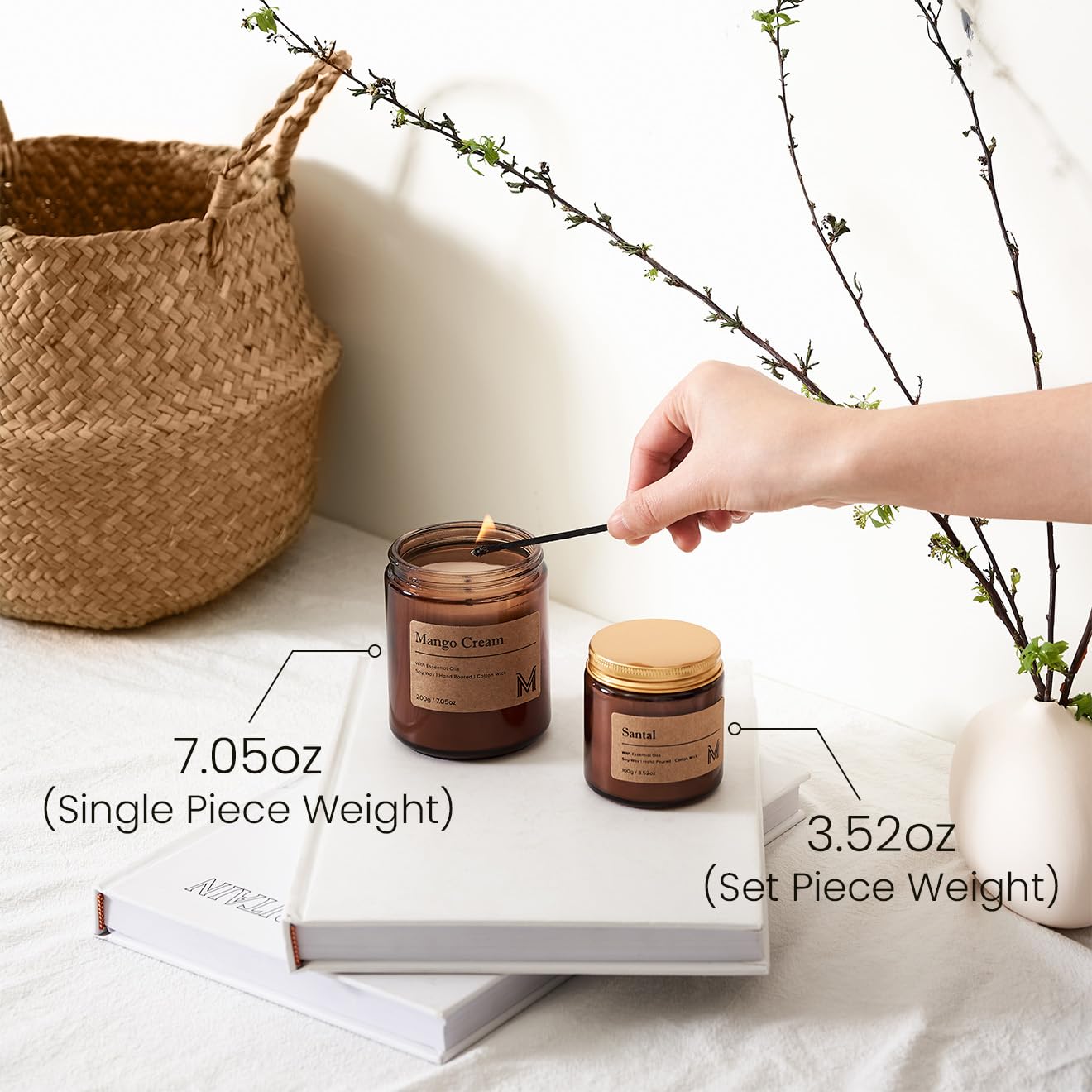 Coffret cadeau msense citron-vanille, parfait pour les fêtes et surprises.