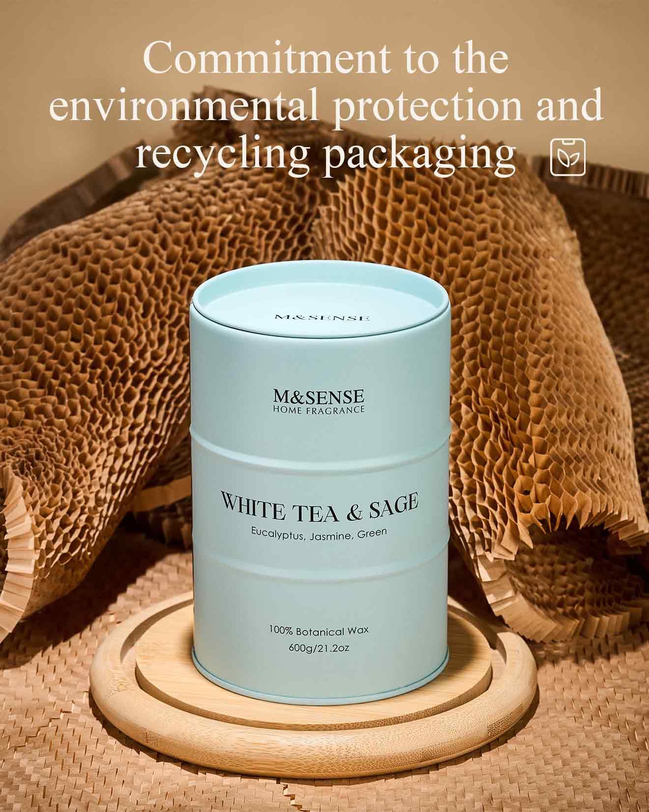 Senteur Thé Blanc-Sauge de M&SENSE pour méditation et calme intérieur.