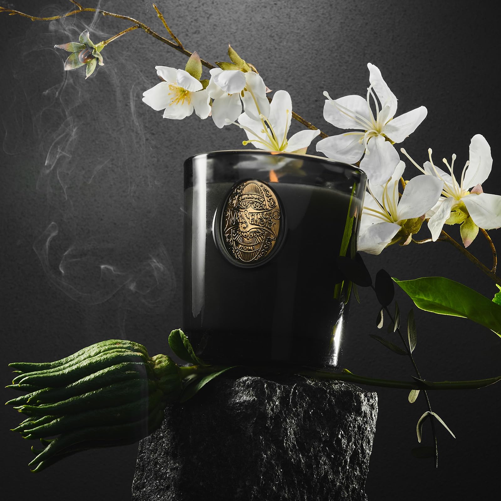 Ambiance zen avec bougie M&SENSE Crisp Chill, spa maison.