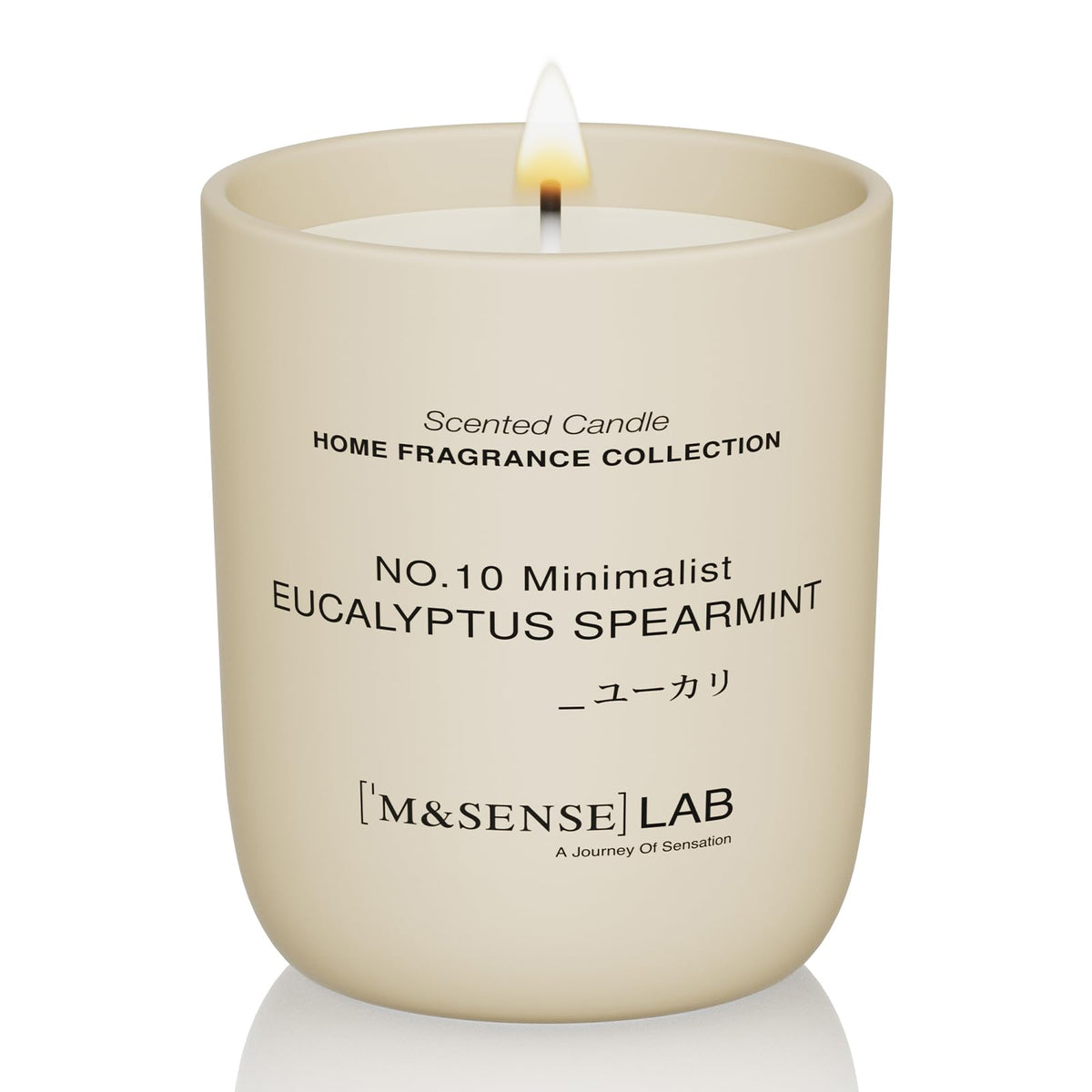 Bougie M&SENSE soya eucalyptus-menthe pour une ambiance apaisante et rafraîchissante