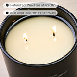 Bougie MSENSE sans paraffine assurant combustion propre.