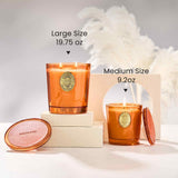 Bougie M&SENSE parfumée, parfaite pour séance de yoga ou méditation à domicile.
