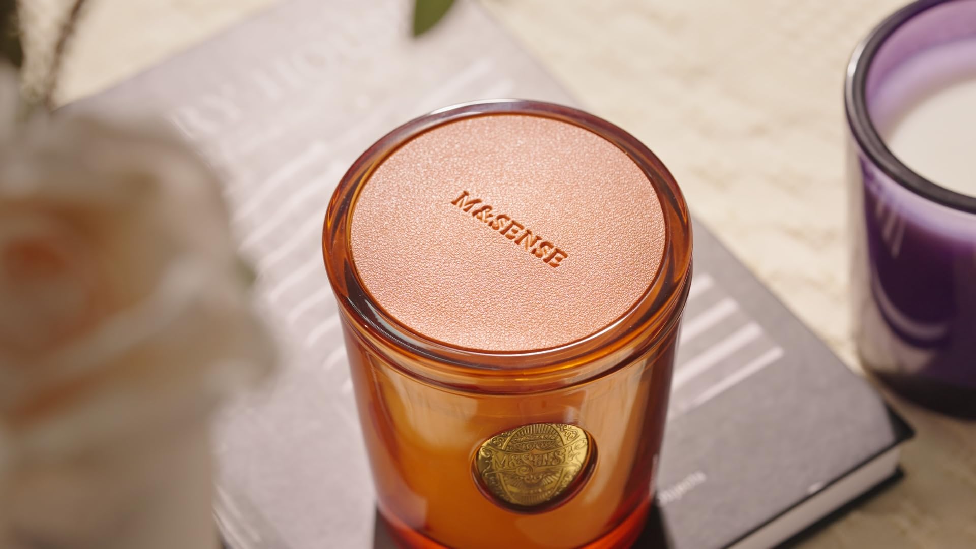 Bougie M&SENSE bougie-soja-orange-goji cadeau chic et raffiné