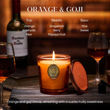 Bougie M&SENSE bougie-soja-orange-goji décoration intérieure élégante