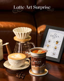 Couvercle latte art – bougie M&SENSE, design unique.