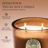 Bougie M&SENSE arôme café gourmand, création réconfortante pour votre espace.
