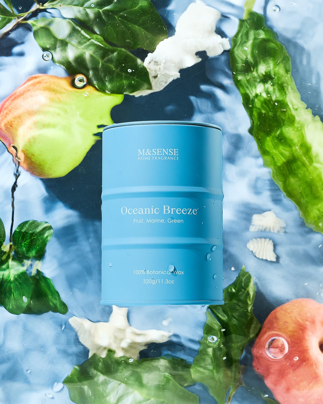 M&SENSE Oceanic Breeze: mèche coton sans plomb pour brûlage propre et stable.