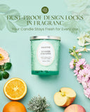 M&SENSE Summer Paradise Etiquette botanique sur le pot look luxueux.