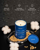 Cire végétale naturelle M&SENSE, combustion lente et parfum diffus.