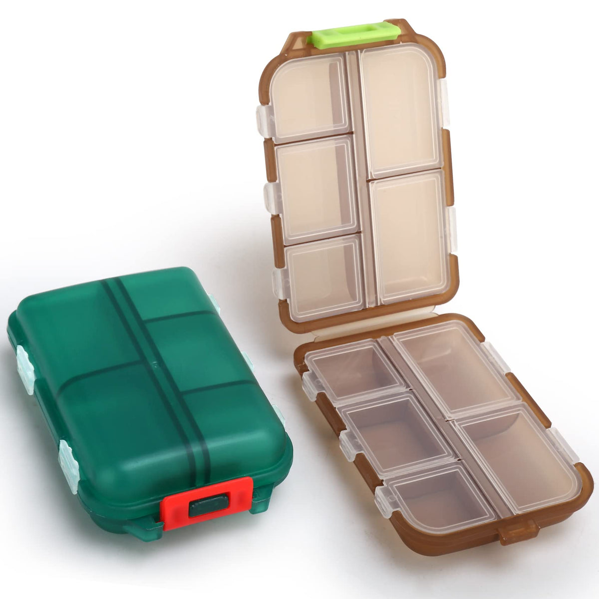 Msfiaioo boîte pilules voyage – ensemble compact et pratique.
