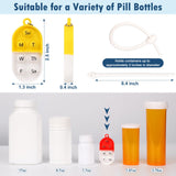 MSHUNKEJI bouteille-pilule-portable avec bouton pratique lors des déplacements