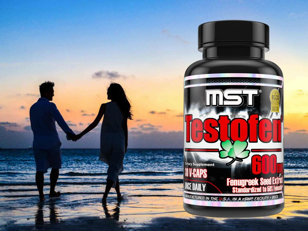 MST Testofen capsules 600 mg, dosage pratique pour une routine quotidienne.