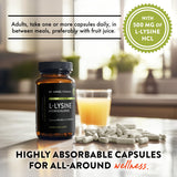 Mt. Angel L-Lysine 500 mg, flacon – soutien potentiel à la santé des articulations et de la peau