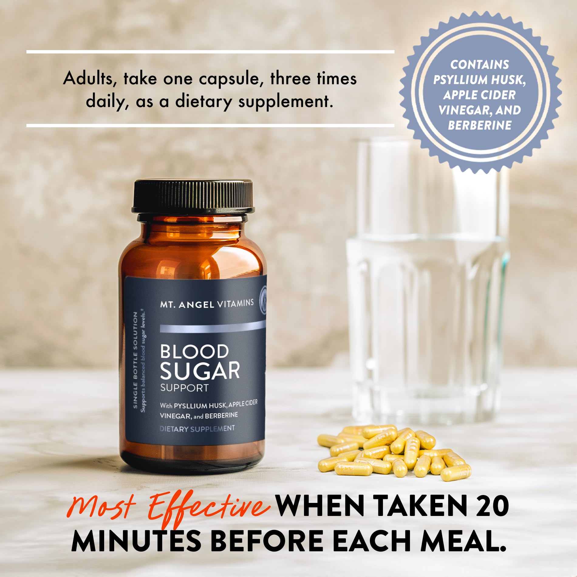 Mt. Angel Vitamins – Chrome picolinate, soutien énergie et métabolisme cellulaire.