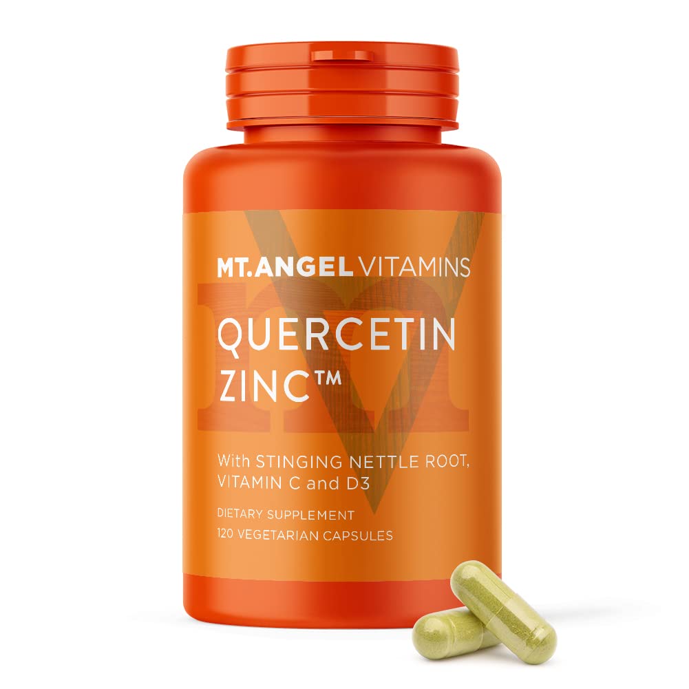 Mt. Angel Vitamins Quercetine 500 mg avec bromélaïne, capsules.