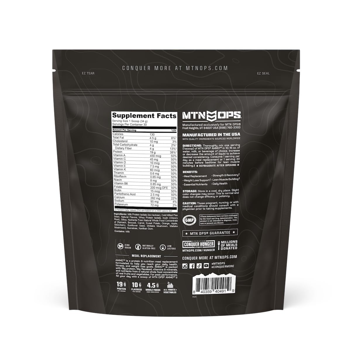 MTN OPS Ammo – fabriqué aux États‑Unis et compatible avec d'autres produits MTN OPS.