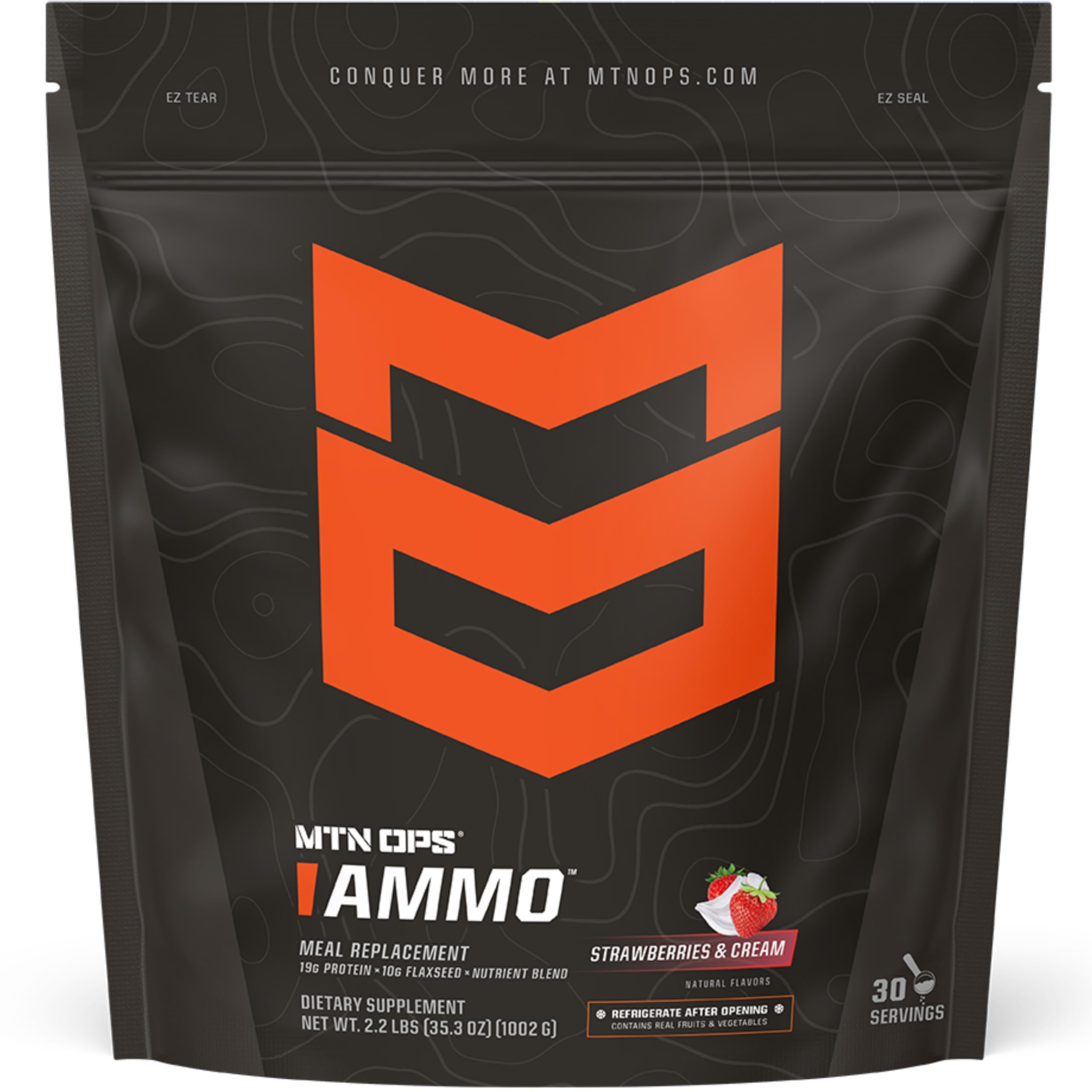 MTN OPS Ammo: poudre protéinée 19 g pour un coup d'énergie post-entraînement.