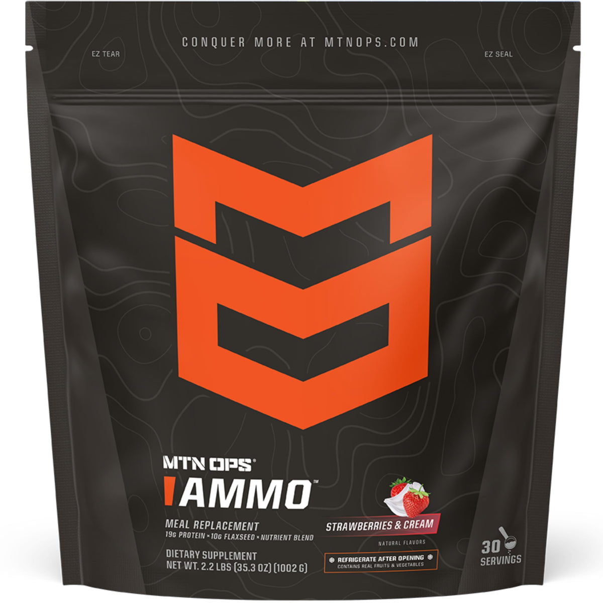 MTN OPS Ammo: poudre protéinée 19 g pour un coup d'énergie post-entraînement.
