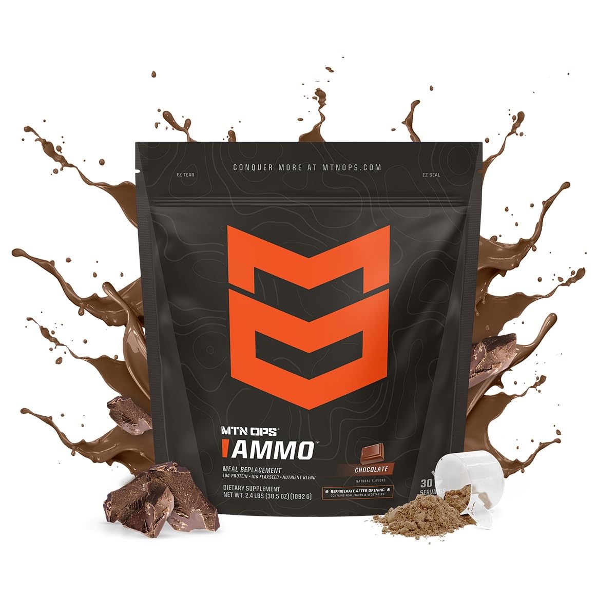 MTN OPS Ammo Protéine 19g : aperçu visuel des protéines pour soutenir l'énergie