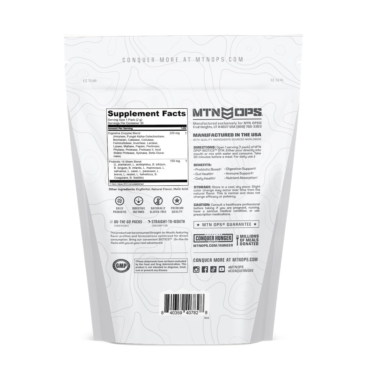 MTN OPS Biotics STM – pochette compacte pour voyages et sorties.