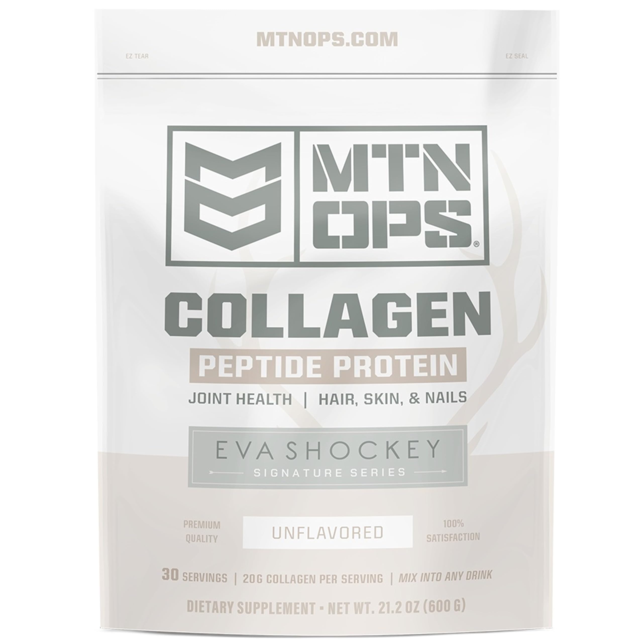 MTN OPS Collagen, bouteille détaillée, soutient peau radieuse et routine beauté.