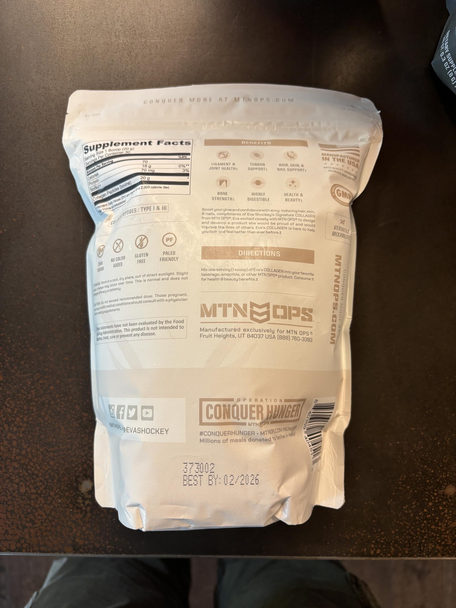 MTN OPS convient au régime paléo, nutrition clean.