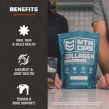 MTN OPS collagène à emporter dissolution rapide et texture légère.