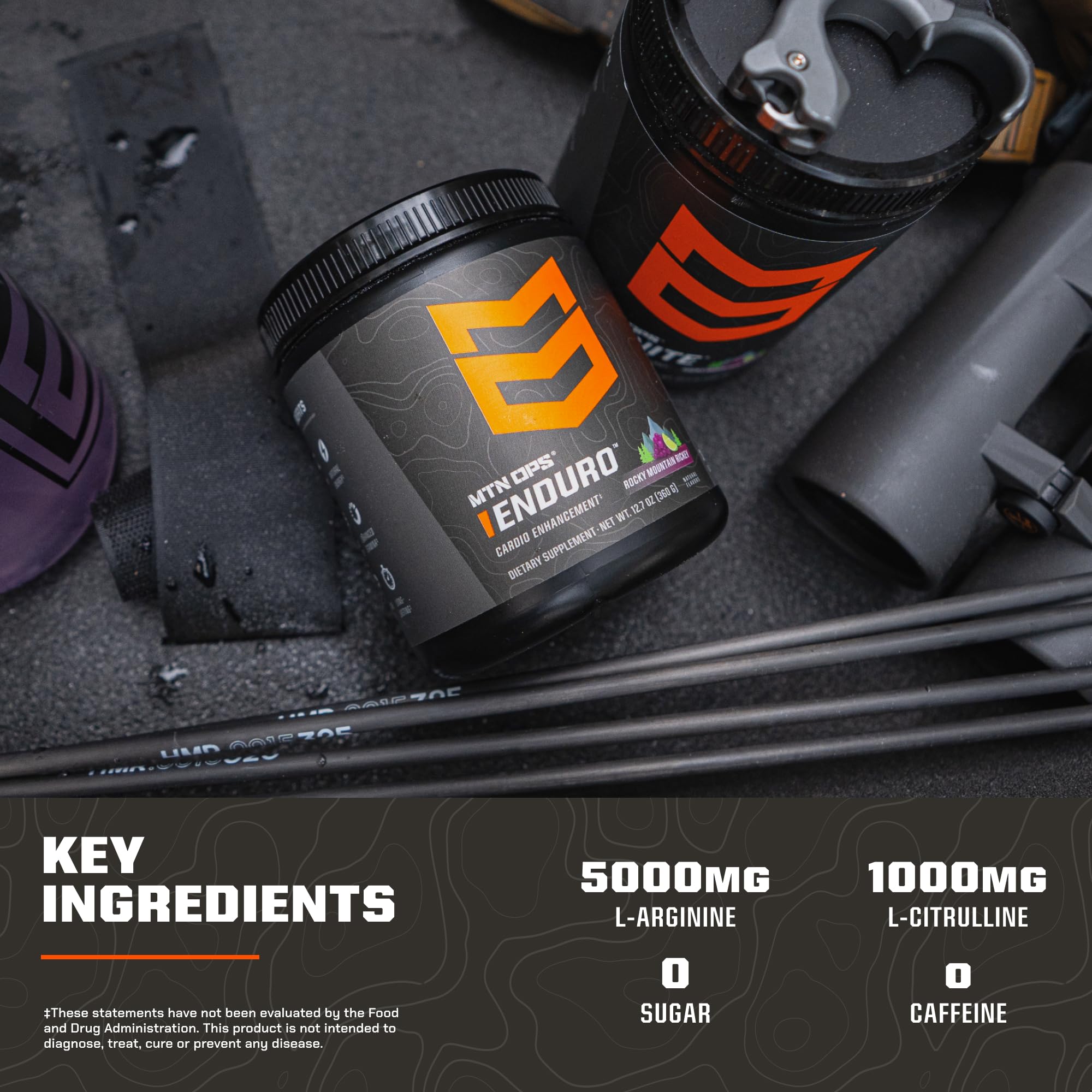 MTN OPS Enduro arginine et citrulline, favorisent le flux sanguin vers les muscles.
