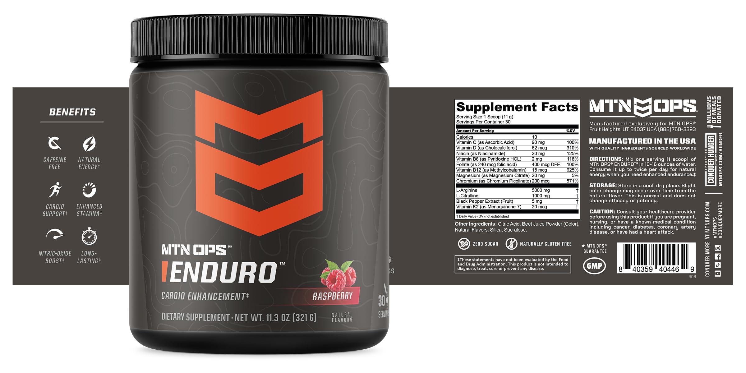 MTN OPS Enduro sans gluten, option pratique au quotidien.