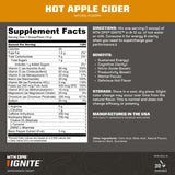 MTN OPS Hot Ignite dans un verre, démarrage rapide avant activité.
