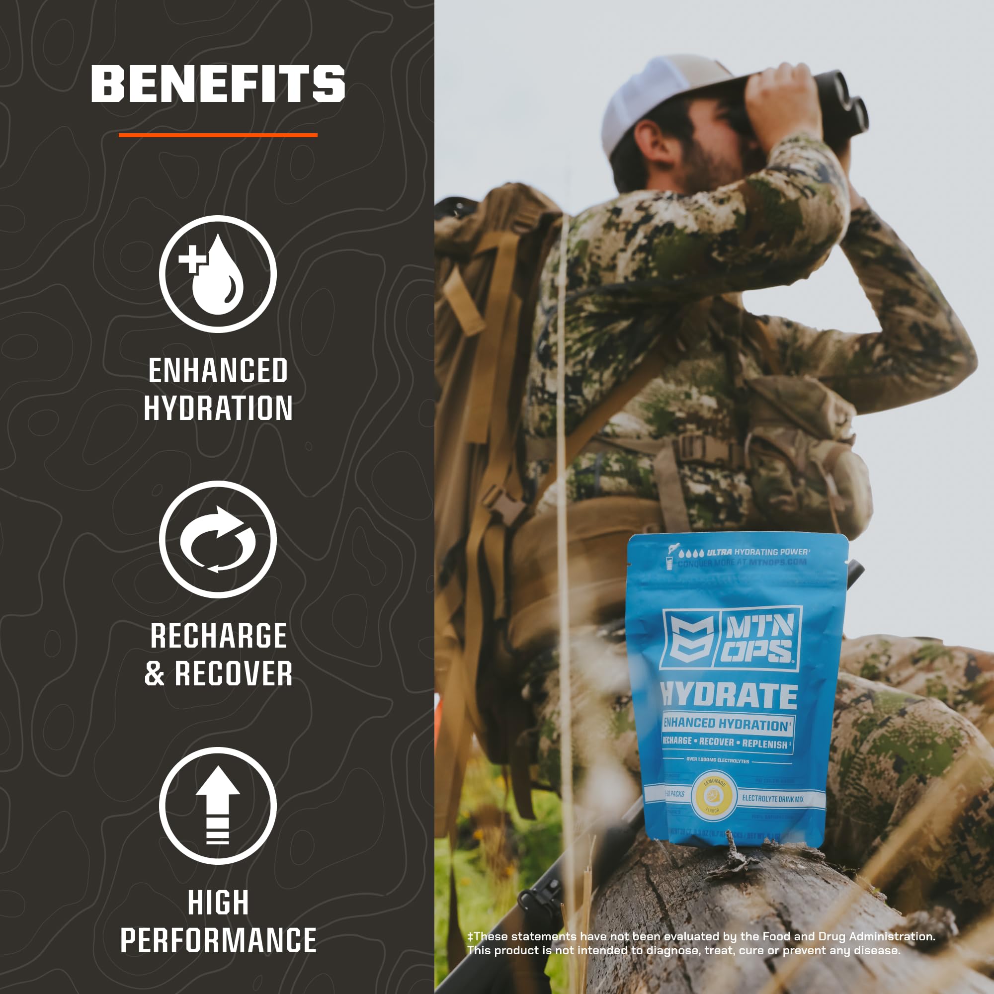 MTN OPS Hydrate: boisson sportive sans sucre pour l activité physique