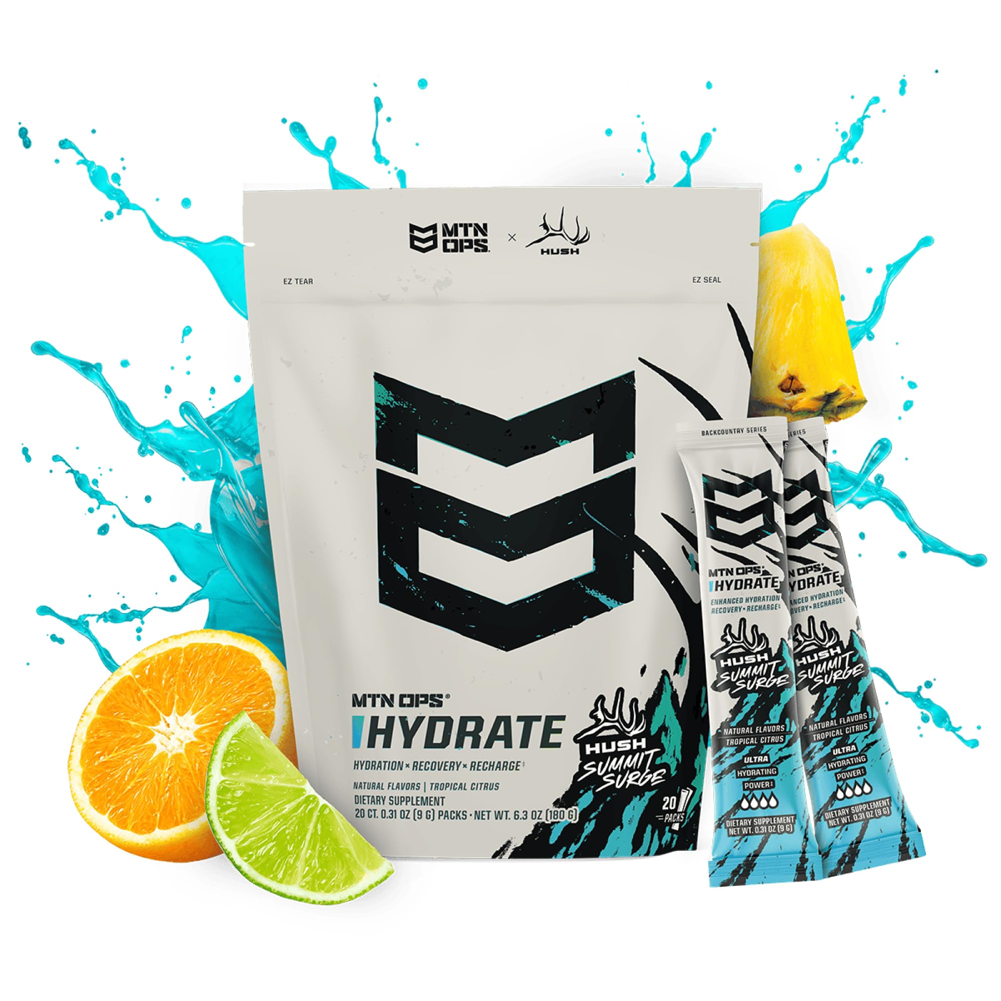 MTN OPS Hydrate: boîte de 20 sachets prête à emporter