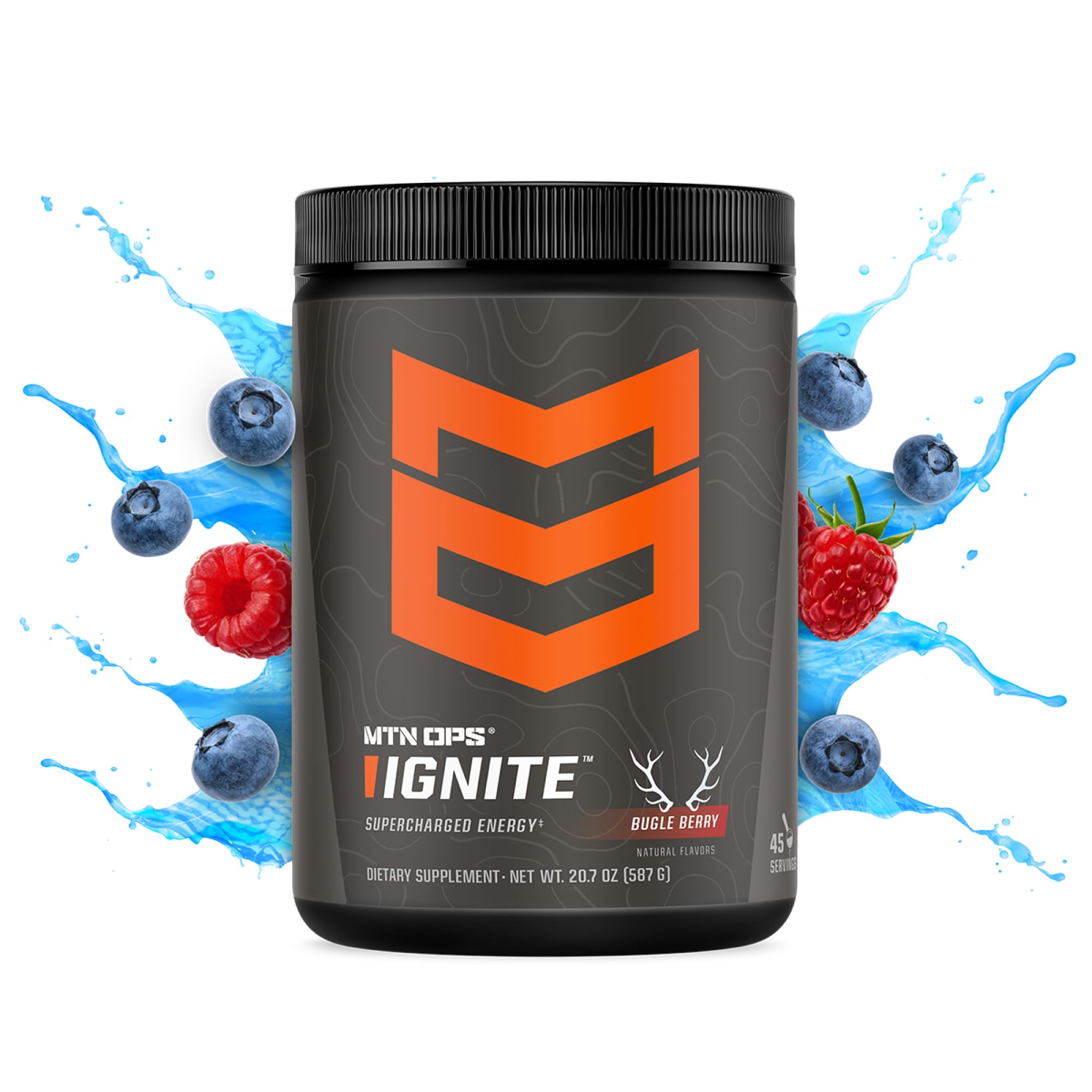 MTN OPS Ignite, boisson sans gluten prête à booster avant entraînement.