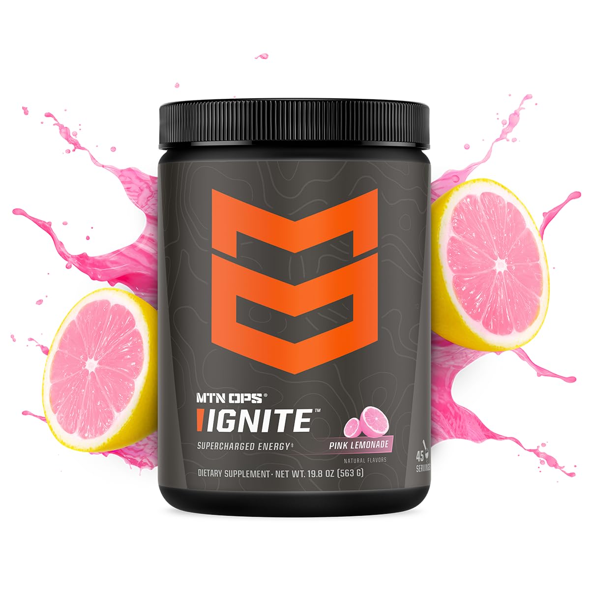 Dose MTN OPS Ignite montrant la portion idéale pour démarrer votre séance