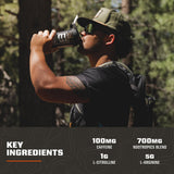 Ingrédients clés MTN OPS Ignite Lite: L-Arginine et L-Citrulline pour énergie soutenue.