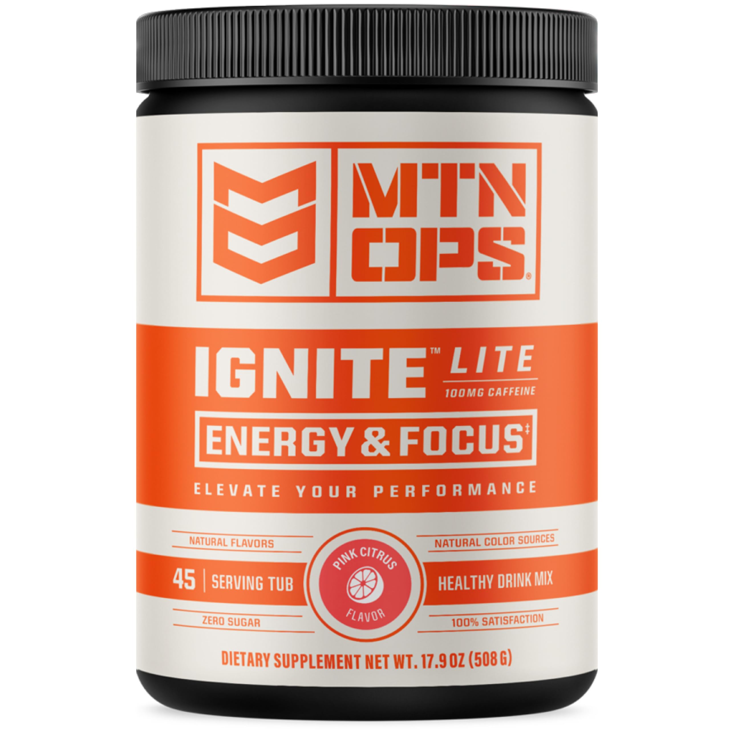MTN OPS Ignite Lite dans son emballage, prêt à découvrir l’énergie légère.