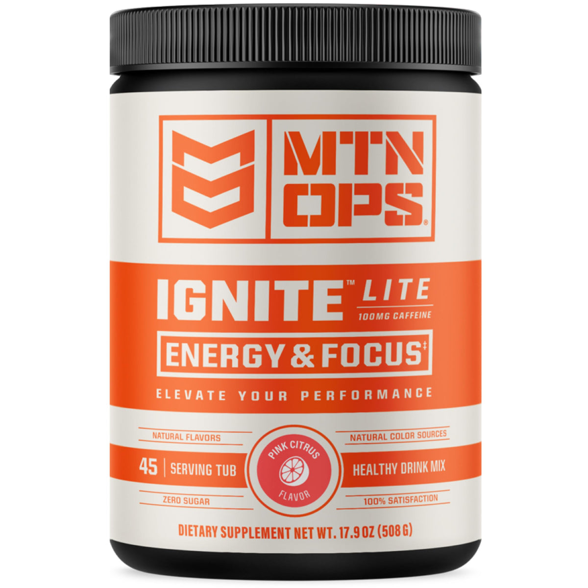 MTN OPS Ignite Lite dans son emballage, prêt à découvrir l’énergie légère.