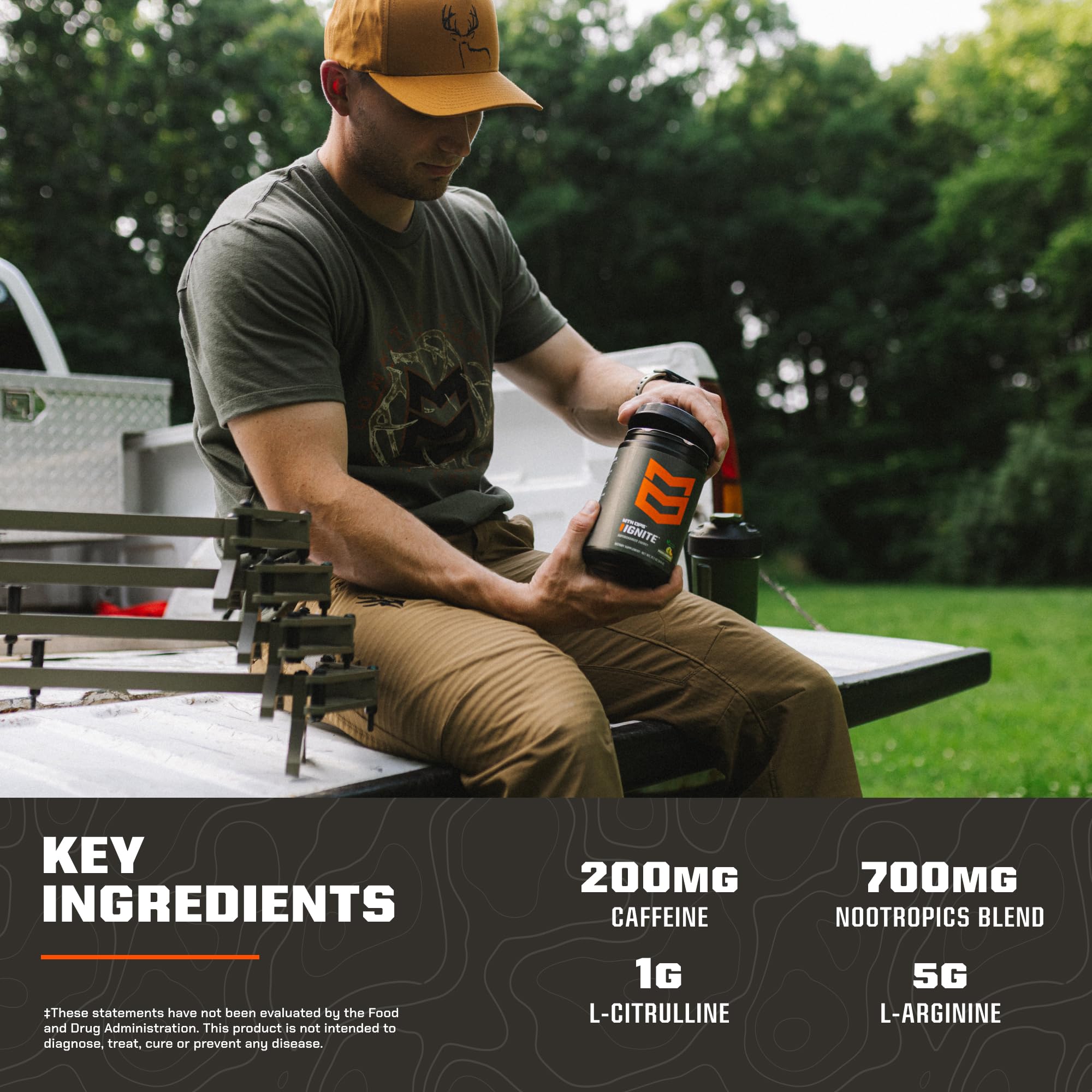 MTN OPS Ignite pré-entraînement énergie avec mélange efficace.