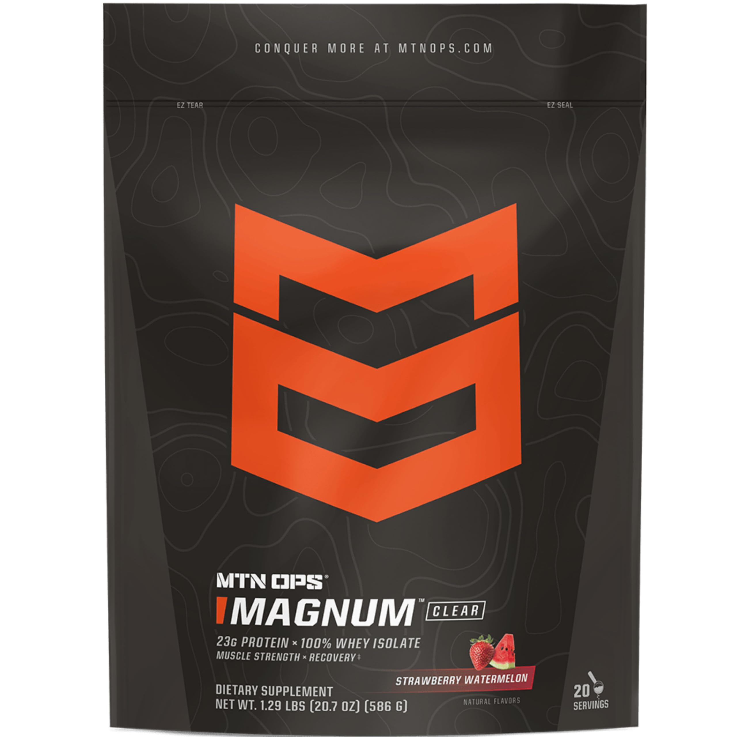 MTN OPS Magnum Clear Whey emballage prêt à l’emploi pour démarrer la récupération.