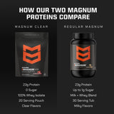 Saveur Fraise-Pasteèque MTN OPS Magnum Clear Whey – goût fruité et revitalisant.