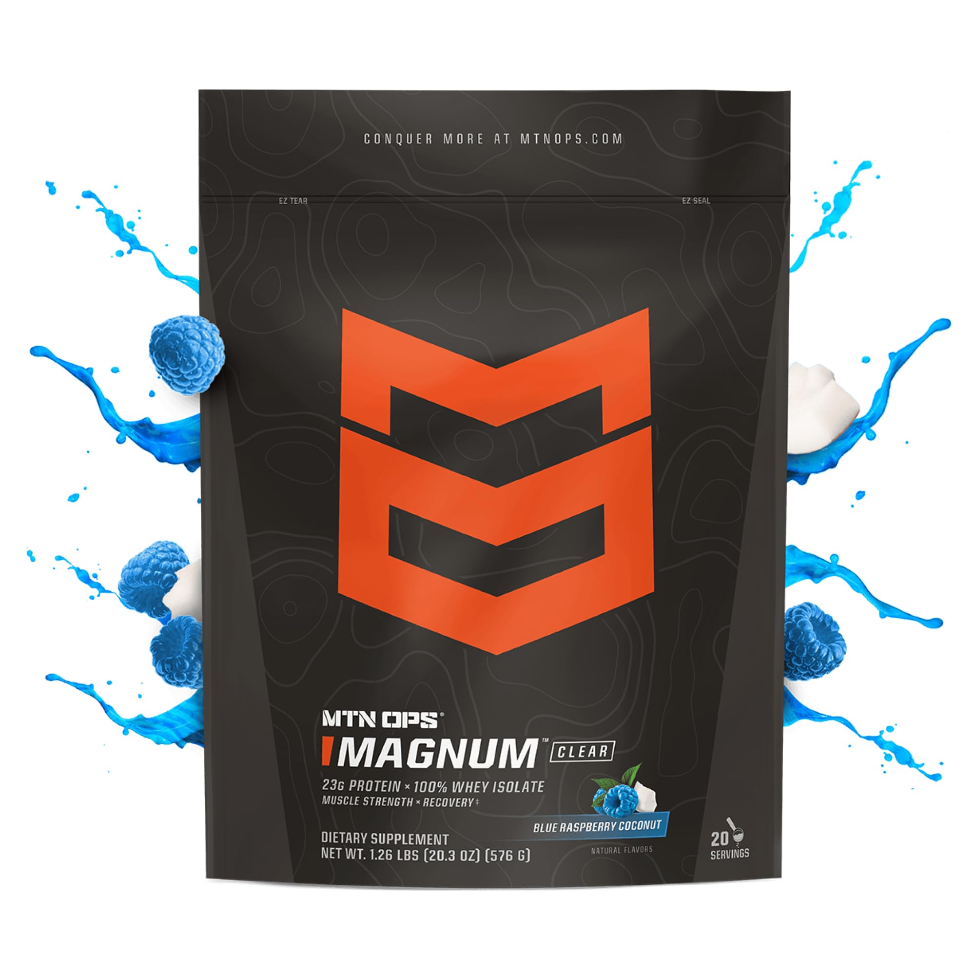 MTN OPS Magnum Clear Whey: shake clair et rafraîchissant avec de l’eau.