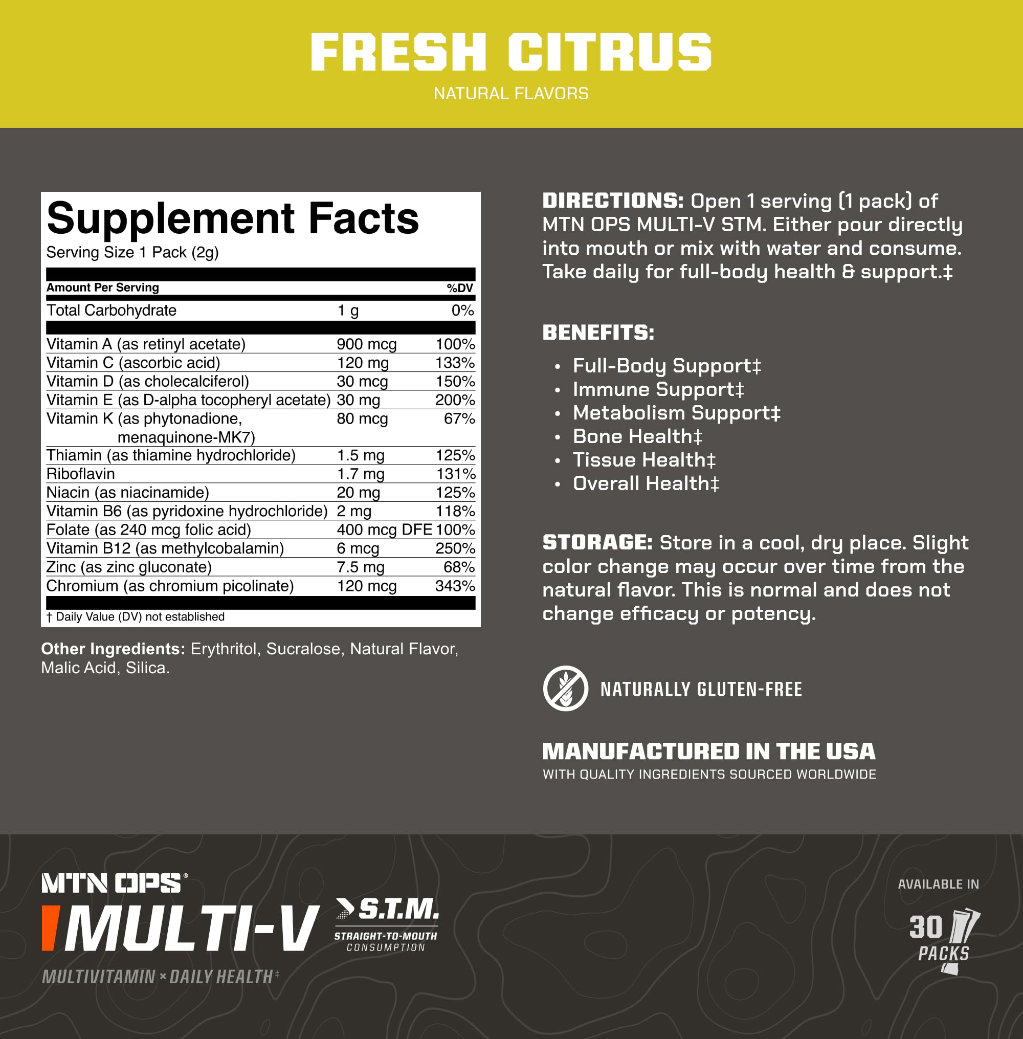 MTN OPS Multi‑V STM énergie et métabolisme soutenus par les vitamines B.