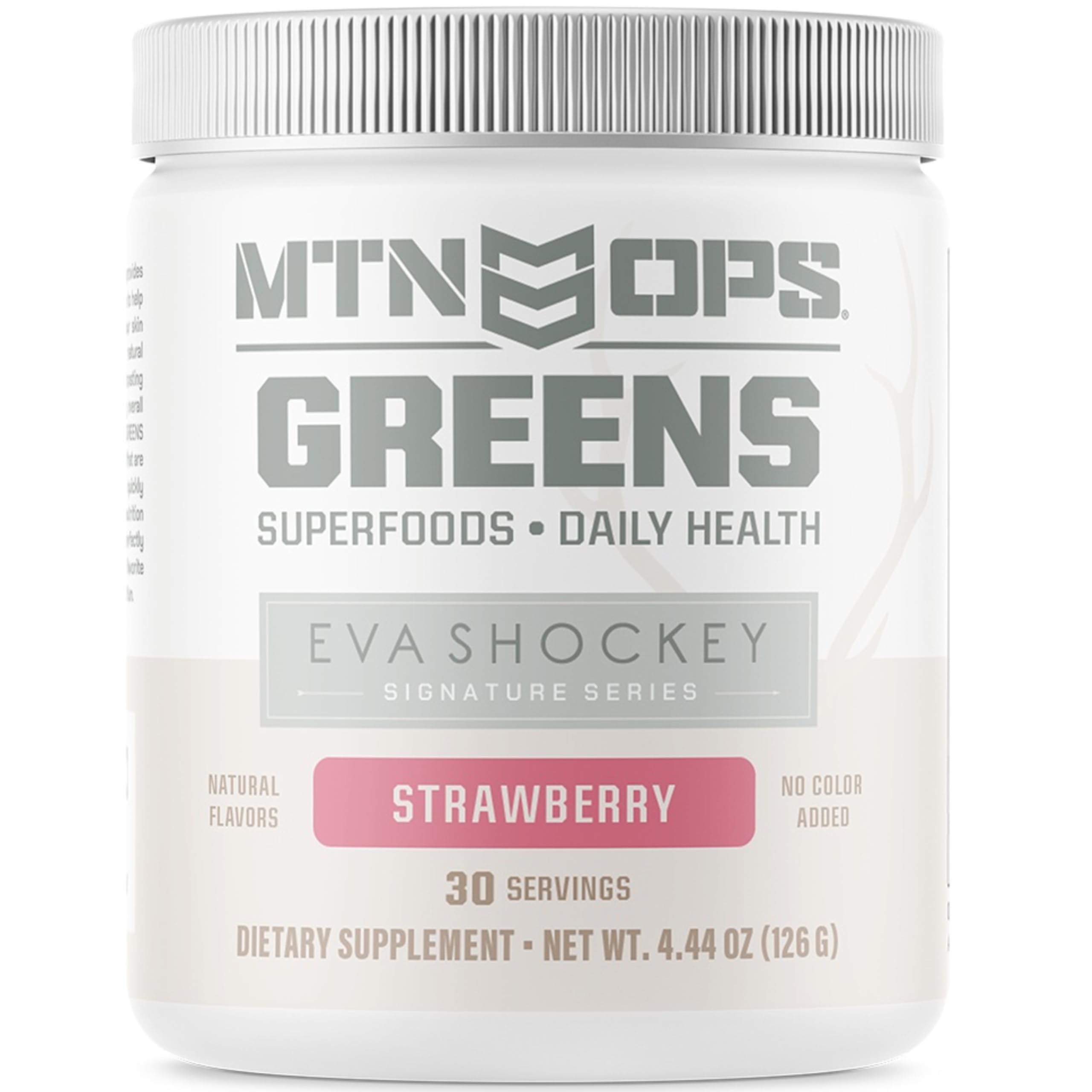 MTN OPS Super Greens Fraise pour énergie quotidienne et antioxydants