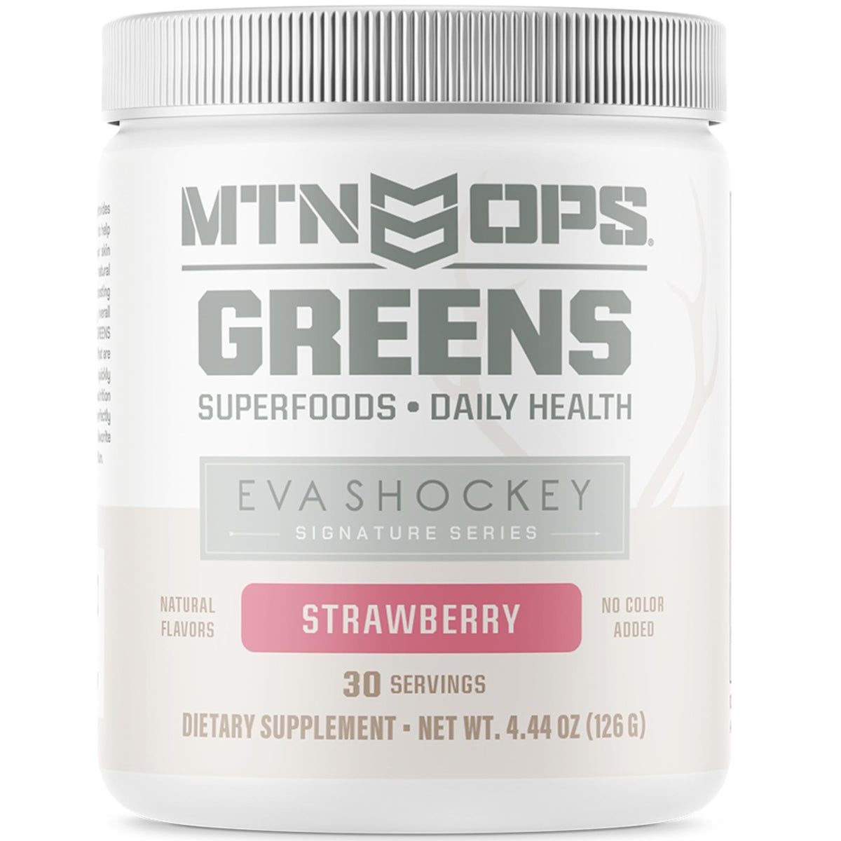 MTN OPS Super Greens Fraise pour énergie quotidienne et antioxydants