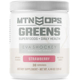 MTN OPS Super Greens Fraise pour énergie quotidienne et antioxydants
