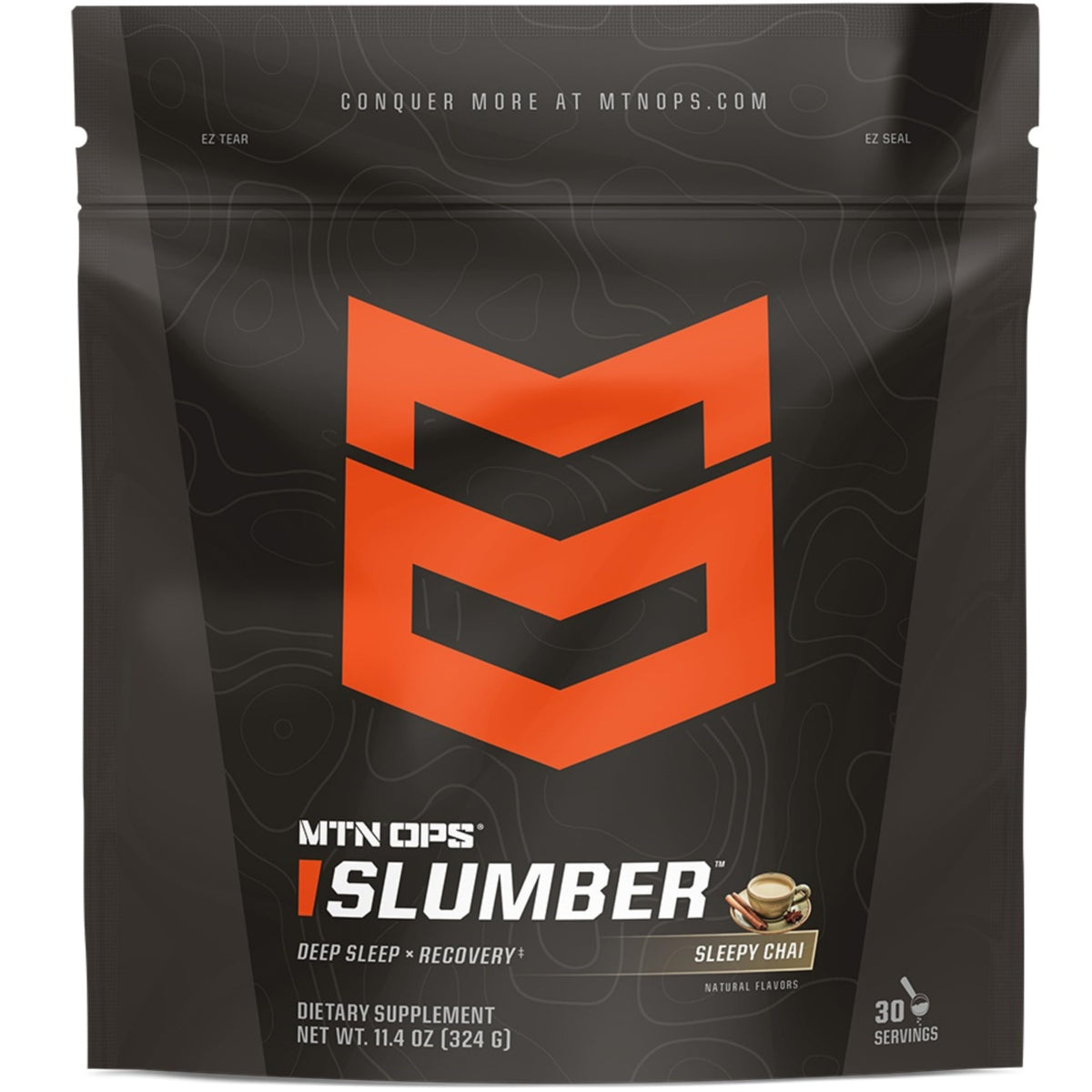 MTN OPS Slumber: boîte de dosage prête pour une récupération nocturne pratique.