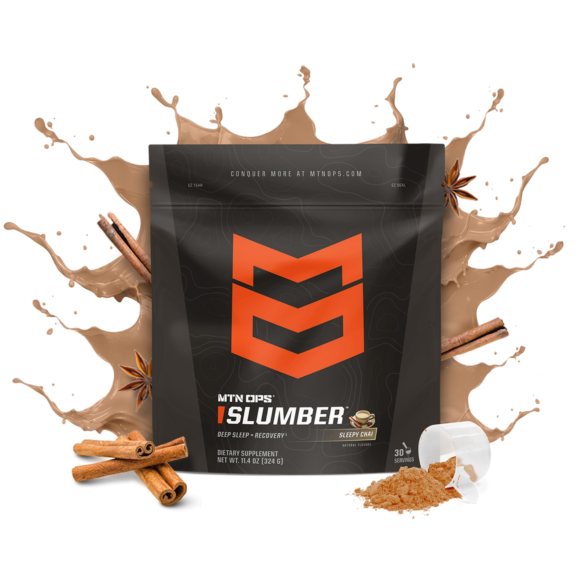 MTN OPS Slumber: poudre se dissolvant facilement dans une tasse chaude.