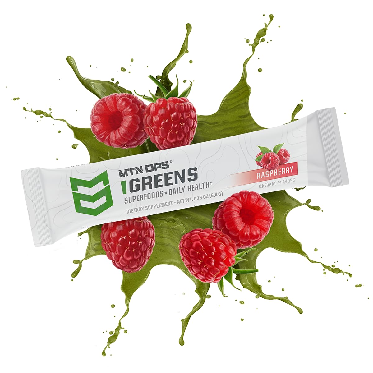 MTN OPS Super Greens : blend végétal favorable à la digestion et au bien-être.
